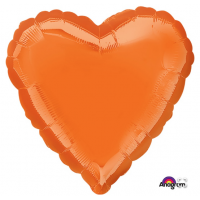 Шар  А Б/РИС СЕРДЦЕ 18" Металлик Orange